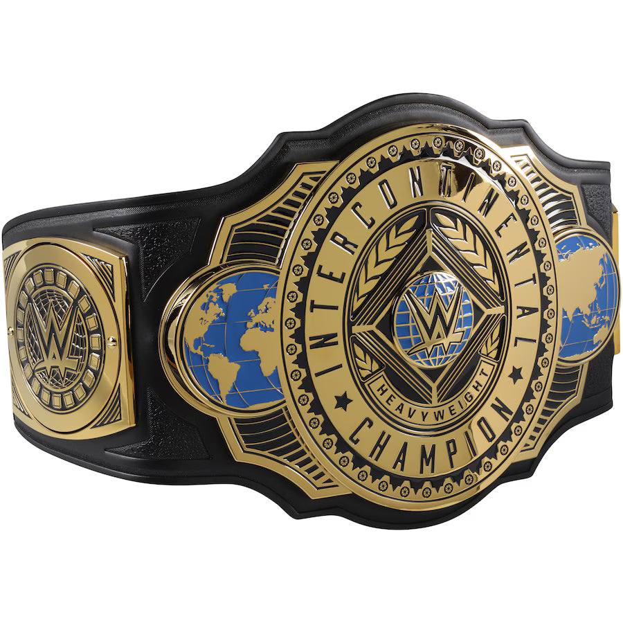 Dominik Mysterio WWE Autographed Intercontinental Championship Replica Title Belt - front view