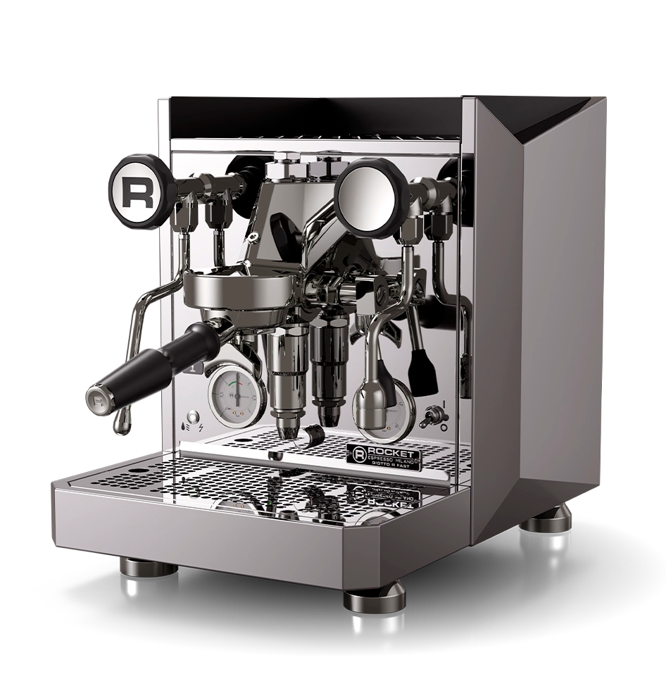 Rocket Espresso Giotto Fast R espresso machine side angle detail