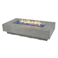 Elementi Plus Riviera 60 inch Sandstone Fire Table in Light Gray - hero view