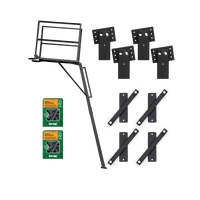 Shadow Hunter Elevation Bundle components laid out - brackets, anchors, and hardware