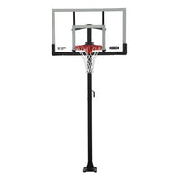 Lifetime Adjustable Bolt Down Basketball Hoop (60-Inch Tempered Glass)