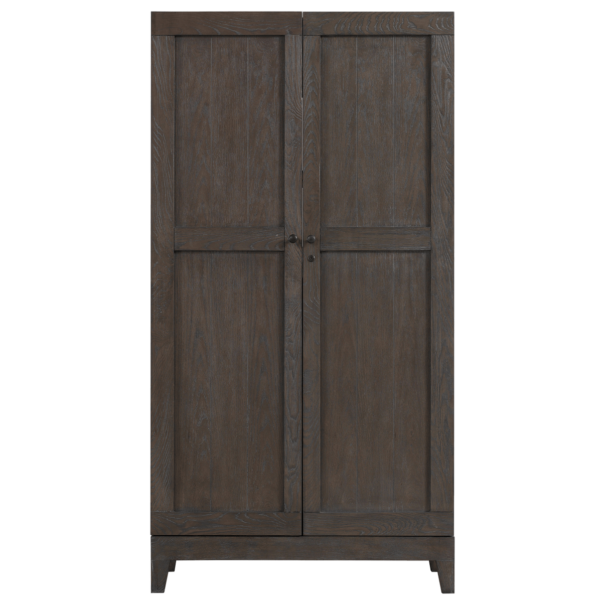 American Heritage Fairfield Wine Cabinet in Glacier finish - front view closed