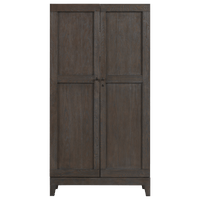 American Heritage Fairfield Wine Cabinet in Glacier finish - front view closed
