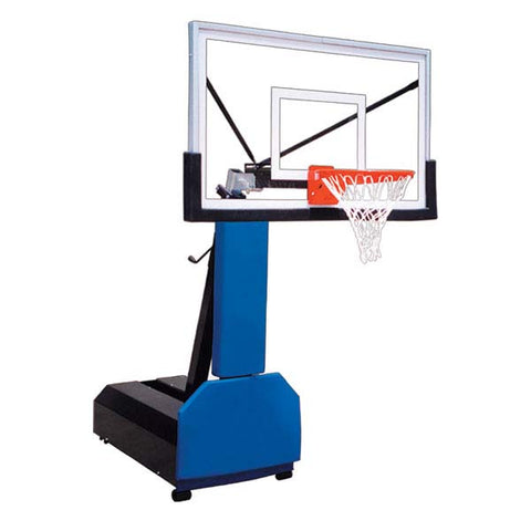 Image of Fury™ Eclipse 60" Smoked Tempered Glass Portable Basketball Hoop by First Team