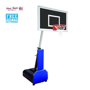 Fury™ Eclipse 60" Smoked Tempered Glass Portable Basketball Hoop by First Team