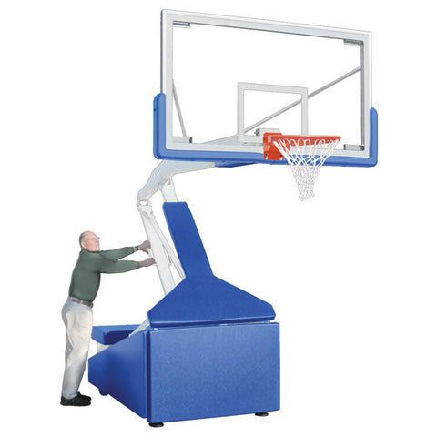 Image of Hurricane™ 72" Tempered Glass Portable Basketball Hoop by First Team