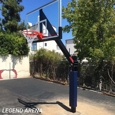 Image of Legend™ Fixed-Height Bolt-Down In-Ground Basketball Hoop by First Team