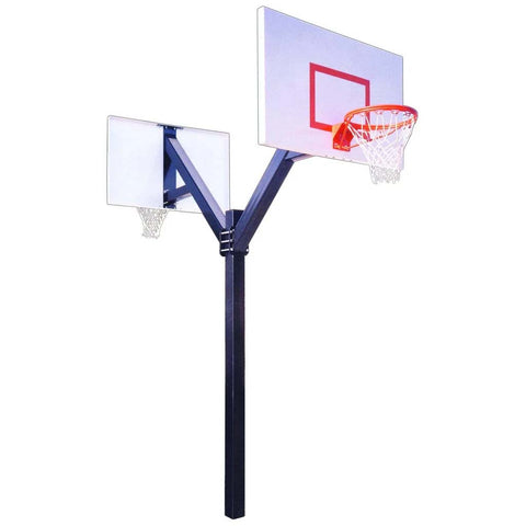 Image of Legend™ Jr. Fixed-Height Bolt-Down In-Ground Basketball Hoop by First Team