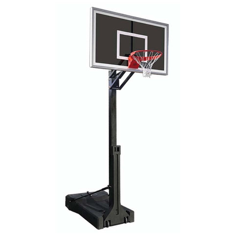 Image of OmniChamp™ Eclipse Smoked Glass Portable Basketball Hoop by First Team