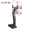 OmniSlam™ Turbo Tempered Glass Portable Basketball Hoop by First Team