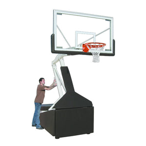 Tempest™ 72" Tempered Glass Portable Basketball Hoop by First Team