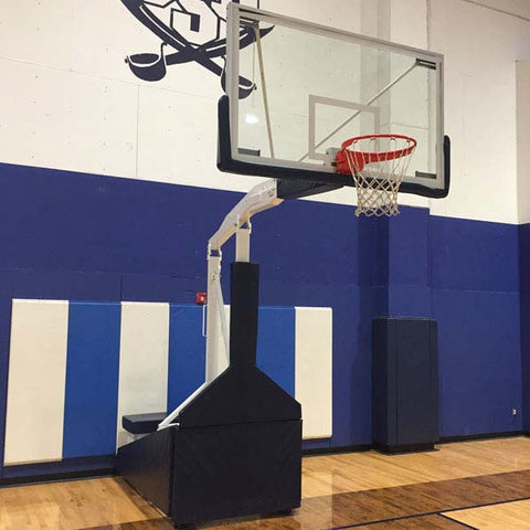 Image of Tempest™ 72" Tempered Glass Portable Basketball Hoop by First Team