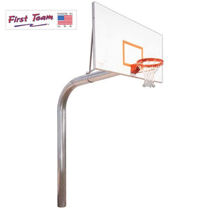 Tyrant™ Fixed-Height In-Ground Basketball Hoop by First Team