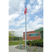 Heavy-Duty Aluminum Flagpole with Internal Cable Winch
