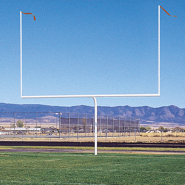 PW Athletic Gooseneck Football Goal Post pair, schedule 40 galvanized steel