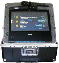 CAVS SA-GMIX12 Ultra-Portable Karaoke System front view in road case
