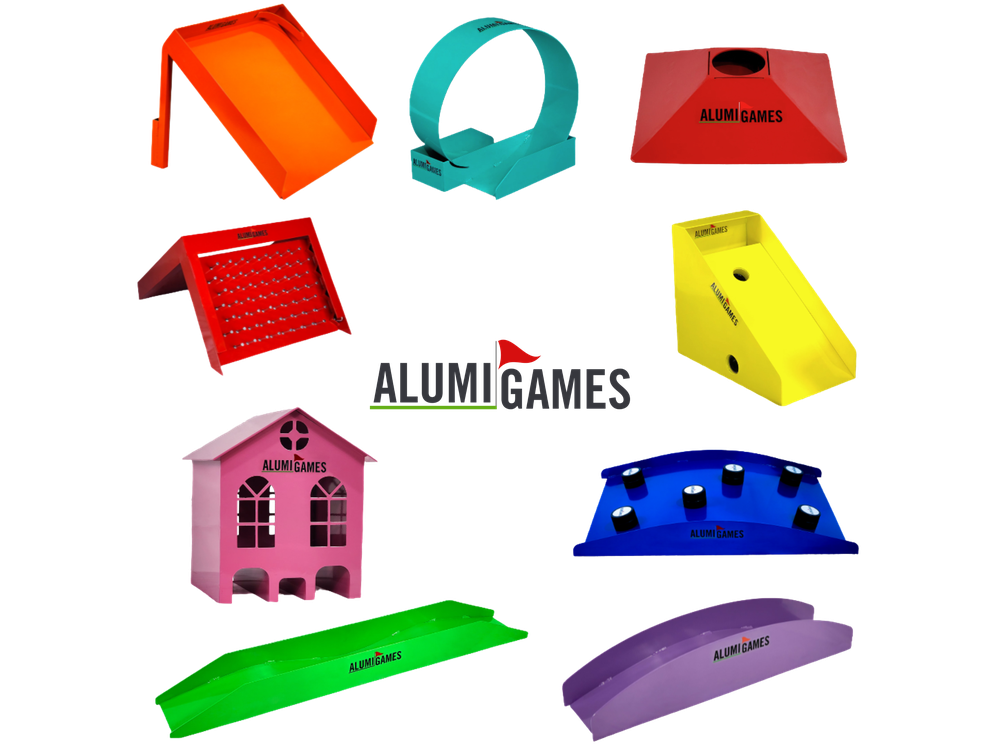 Alumi Games Premium Obstacles Package A - full 10-piece mini golf obstacle set