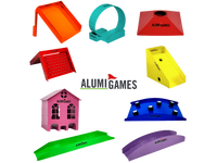 Alumi Games Premium Obstacles Package A - full 10-piece mini golf obstacle set