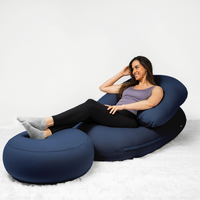 Moon Pod Bean Bag Chair Bundle (Moon Pod + Backrest + Footrest)