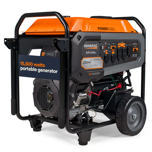 Generac GP15500EFI 15,500W Portable Generator with EFI and COsense - main hero view