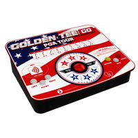 Golden Tee GO PGA TOUR Stars and Stripes Edition cabinet - side view