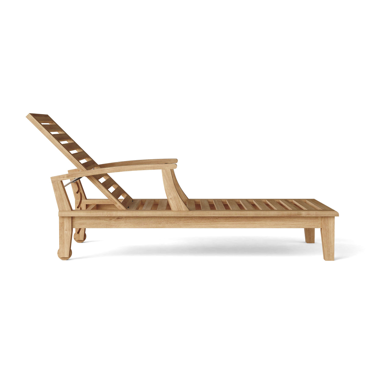 Anderson Teak Brianna Sun Lounger with Armrests - A-Grade Teak