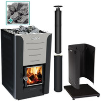 Harvia Pro 20 Wood-Burning Sauna Stove Package, 24kW