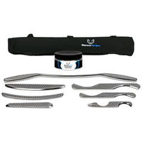 HawkGrips Gold Set - complete 7-piece IASTM instrument collection laid out