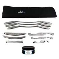 HawkGrips Platinum Set - all 9 IASTM instruments laid out on display