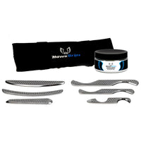 HawkGrips Silver Set - all six IASTM instruments laid out together