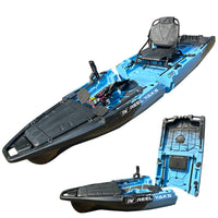 Reel Yaks - 10ft Recon Modular Fin Drive Pedal Fishing Kayak | 430lbs Capacity | 2 Piece