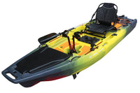 Reel Yaks - 13.8ft Rocket Fin Drive Tandem & Solo Modular Fishing Kayak | Fin Drive | 550lbs Capacity | 3 Piece