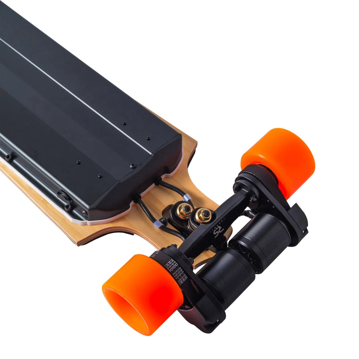 Verreal RS Ultra electric skateboard with dual 6374 170KV motors and 66A FOC ESC - side profile view