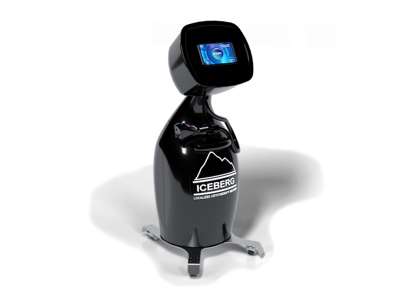 Iceberg 25L localized cryotherapy machine full front view
