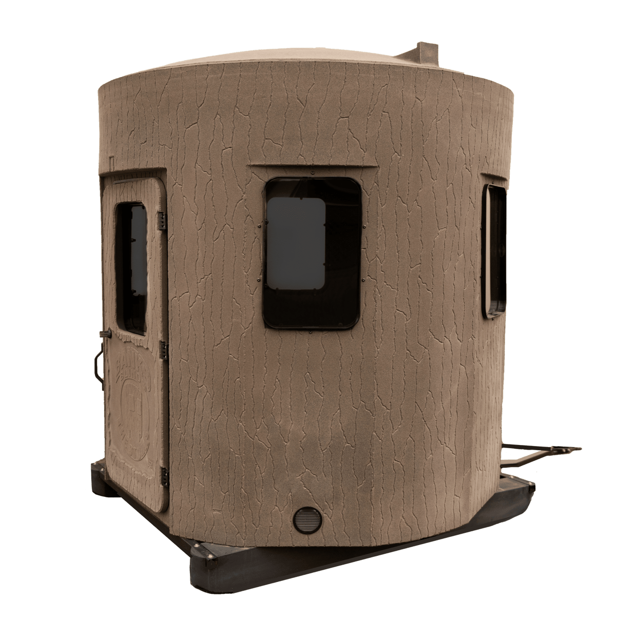 Banks Outdoors Stump 4 Scout Phantom ground hunting blind with ski base and tinted windows