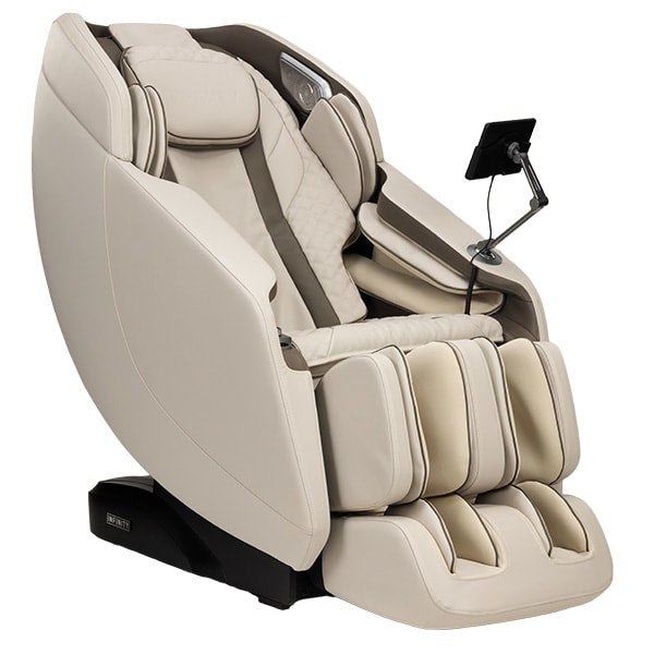 Infinity Celebrity Elite 4D Massage Chair in Greige/Beige - right hero view