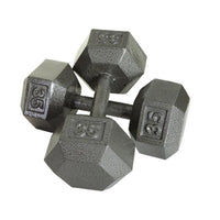 3lb to 50lb Iron Hex Dumbbell Set by Troy Barbell