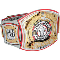 John Cena WWE Autographed Farewell Tour 2025 Dayton Replica Title Belt - Limited Edition of 25, front view