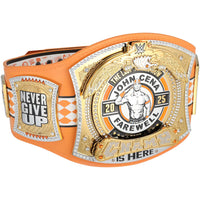 John Cena WWE Autographed Farewell Tour 2025 Knoxville Replica Title Belt - Limited Edition of 25, front view