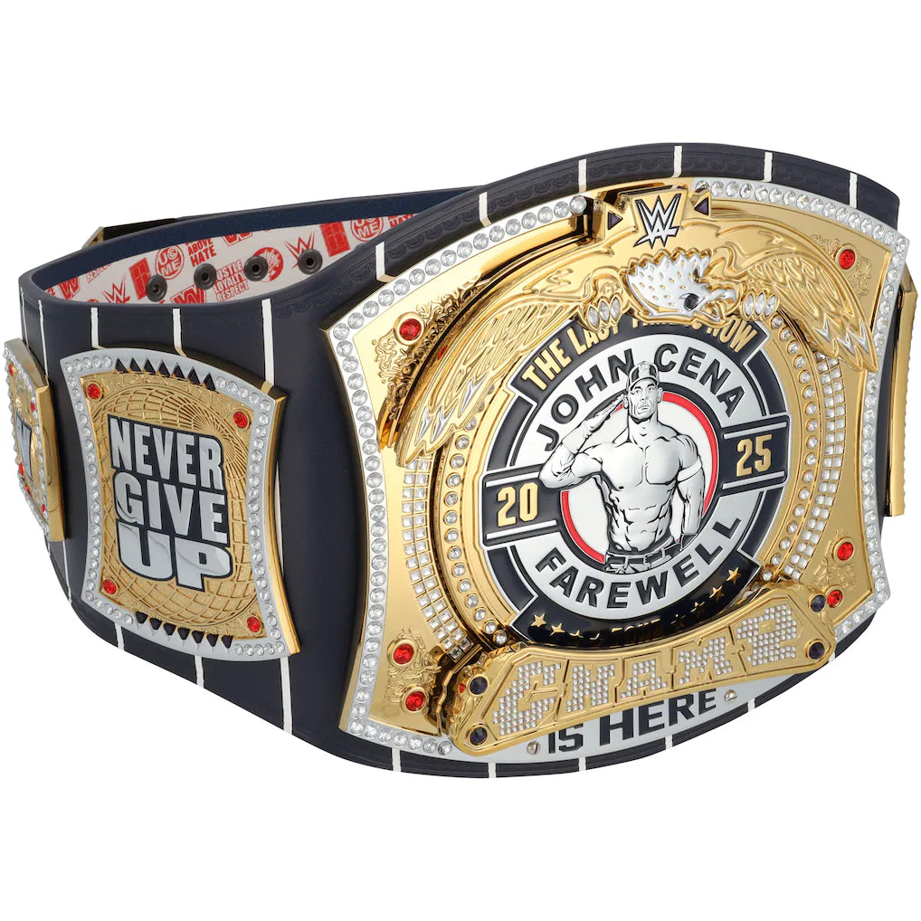 John Cena WWE Autographed Farewell Tour 2025 New York City Replica Title Belt - Limited Edition of 50, front view