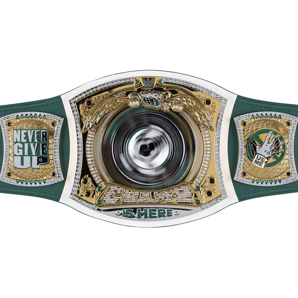 John Cena WWE Autographed Farewell Tour 2025 Newark Replica Title Belt - Limited Edition of 50, alternate angle