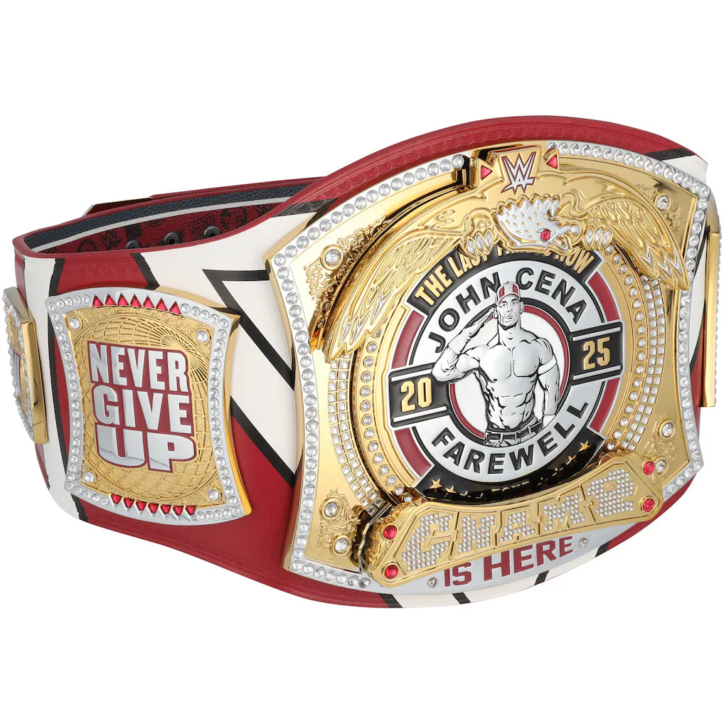 John Cena WWE Autographed Farewell Tour 2025 Springfield Replica Title Belt - Limited Edition of 25, front view
