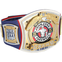 John Cena WWE Autographed Farewell Tour 2025 SummerSlam Replica Title Belt - Limited Edition of 25, front view