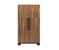 American Heritage Knoxville Wine & Spirit Cabinet in Acacia finish - front view closed