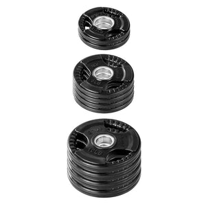 300lb Olympic Rubber Grip Plate Set by Lifeline