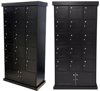 Prestige Import Group Cigar Locker 5000 Count Cabinet Humidor in Black - full view