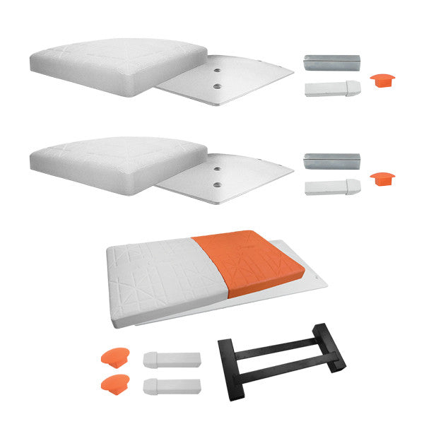 Champion Sports Breakaway Safety Base Set M1010SET - includes two M990 bases and one M998 double first base