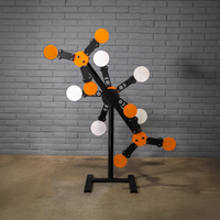 MR TARGET Wyatt's Revenge hybrid spin cycle and 5 star Texas mini double star reactive shooting target - front view