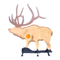 MR Target Bull Elk life-size reactive AR500 steel animal hunting target - full profile view