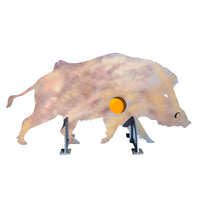 MR TARGET Hogzilla life-size wild hog reactive AR500 steel hunting target - full side view